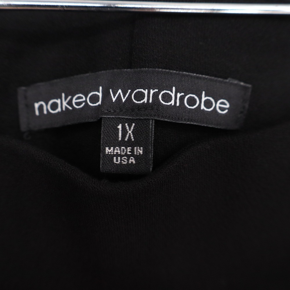 Naked Wardrobe Black Bodycon Midi Skirt Plus Size 1X Made in USA - Picture 4 of 8